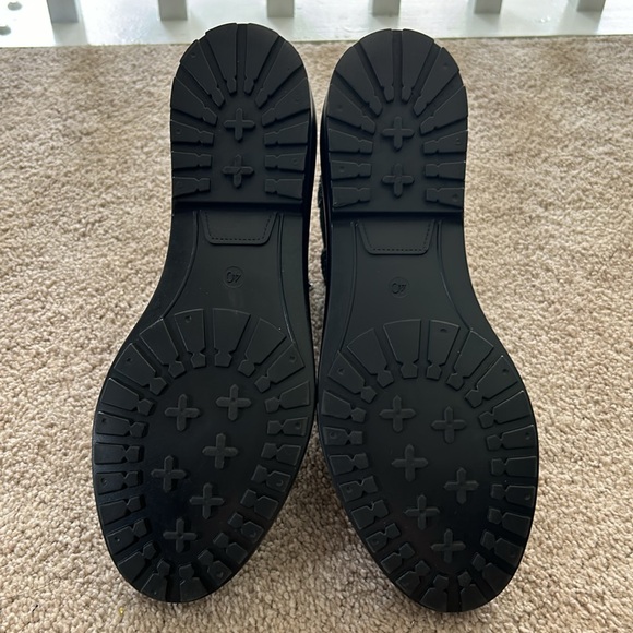 Black Glitter Detail Rain Boots - Picture 4 of 6